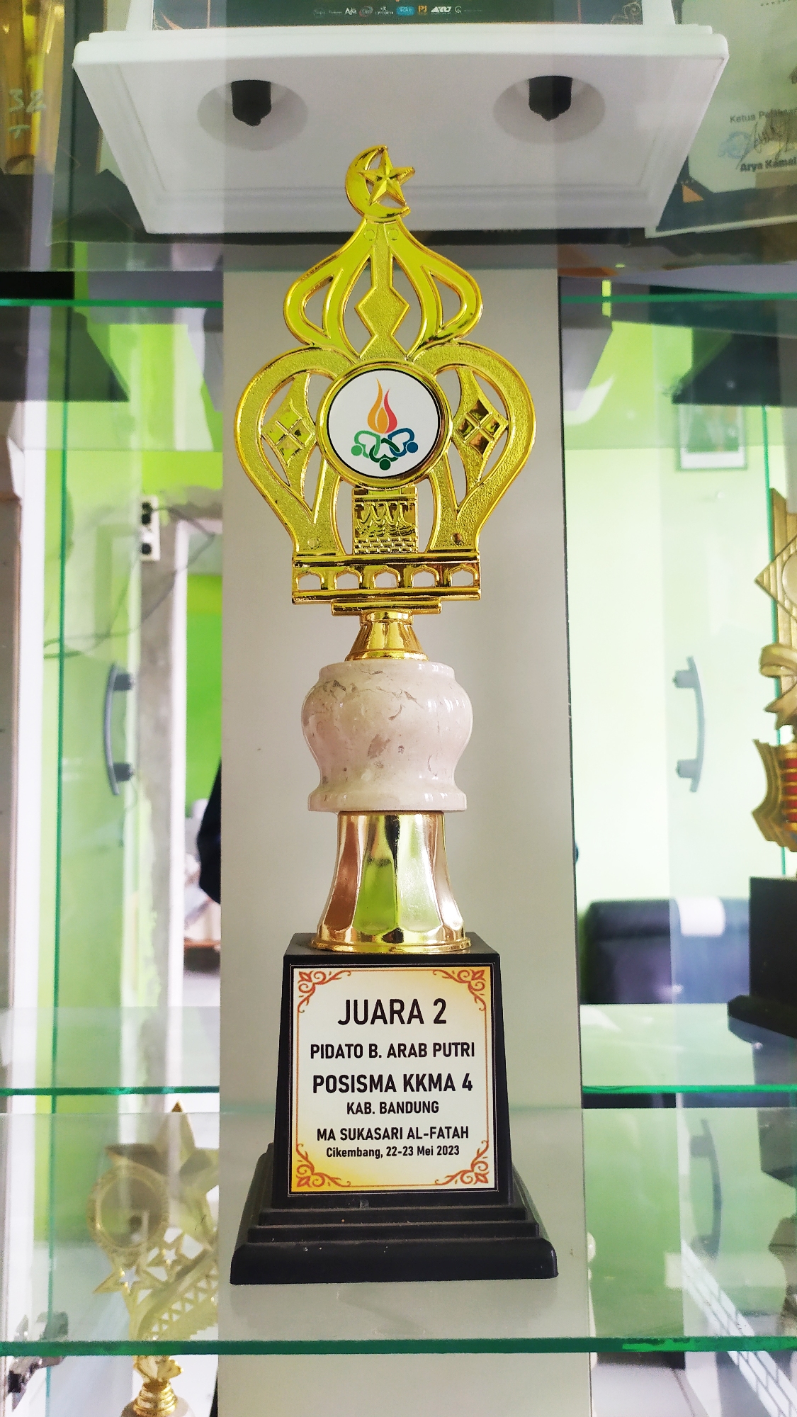 Juara 2 Pidato B.Arab Putri KKM 4 Kabupaten Bandung